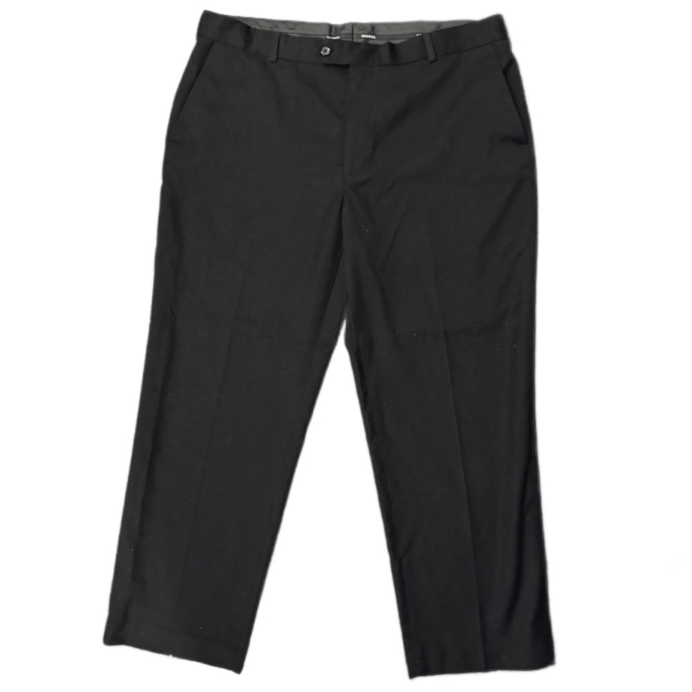 George Men’s Black Slacks Suit Pants Size 38x30